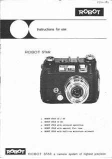 Robot Star 50 manual. Camera Instructions.